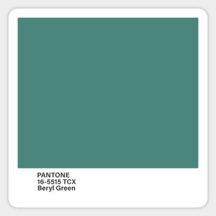 Pantone 16-5515 TCX Beryl Green Sticker